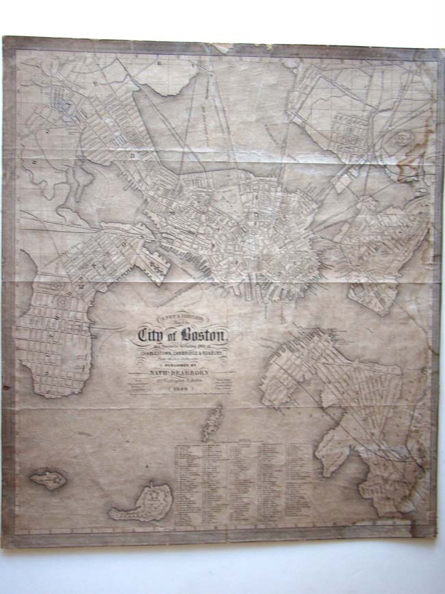 "A New and Complete Map of the City of Boston" published by Nathaniel Dearborn in 1848. — image 4